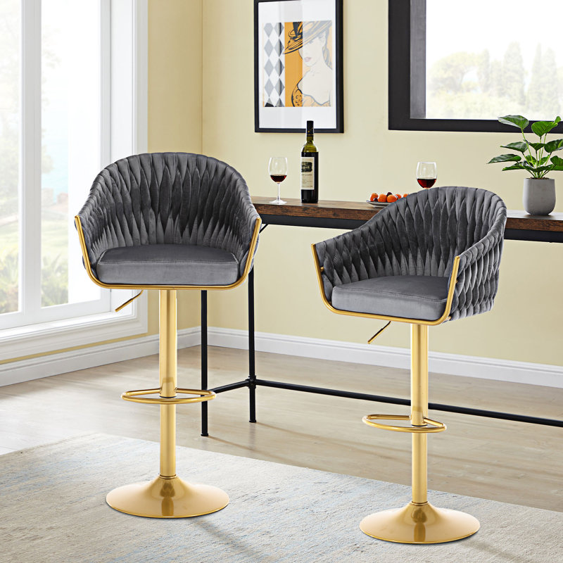 Tabouret Adalay, Gris foncé
