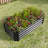 Durable Large Planters, Galvanized Metal Modern Style For Outdoor Home