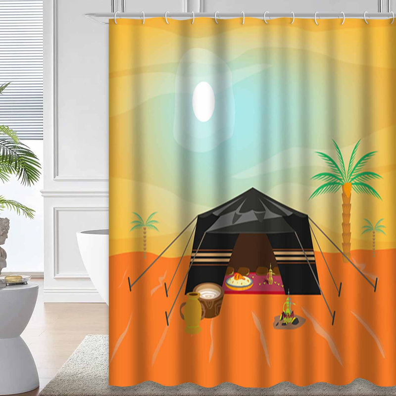 Rideau de douche Tent Desert Camp, L 72 po x l 84 po