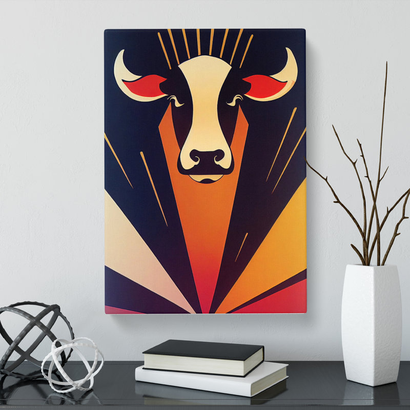 Cow - Wrapped Canvas, 50cm H x 35cm W x 3cm D