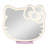 Supercute Tabletop Desk Mirror with Light and Touch Sensor Switch Tri Tone LED Lighted Makeup Mirror