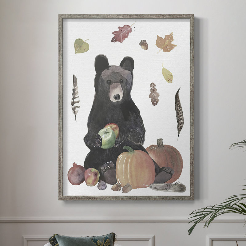 CuteAutumnForestI Framed Print - Solid Wood, 30" H x 24" W