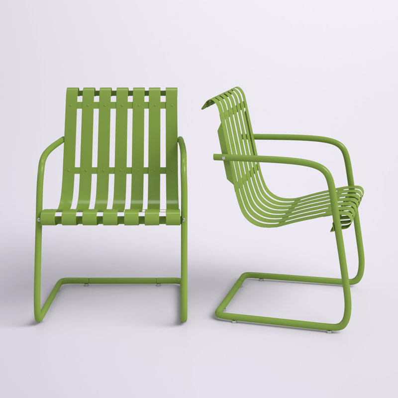 Chaise de patio Burley, Satin vert pastel