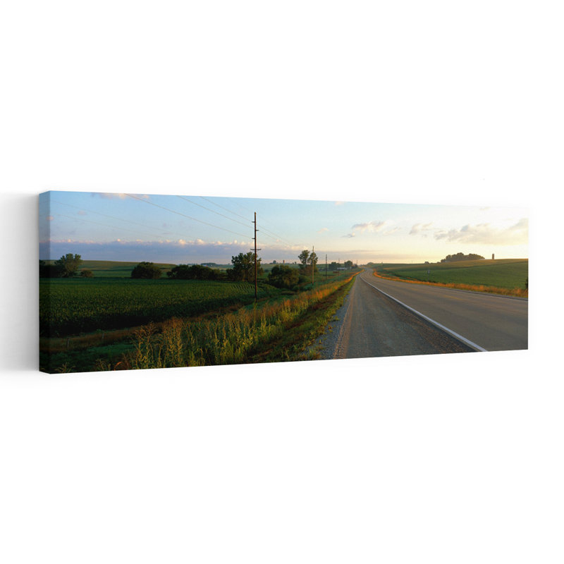 «Highway Eastern Ia Abstract Contemporary Landscape Architecture», art mural, H 20 po x l 60 po