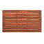 Table basse d'extérieur en bois de style rustique, couleur, largeur de 35,61 po, profondeur de 20,87 po, hauteur de 15,09 po, l, P, H, aspect épuré