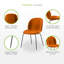 Anitra 45cm H Velvet Upholstered Metal Upholstered Back Side Chair-1328622897