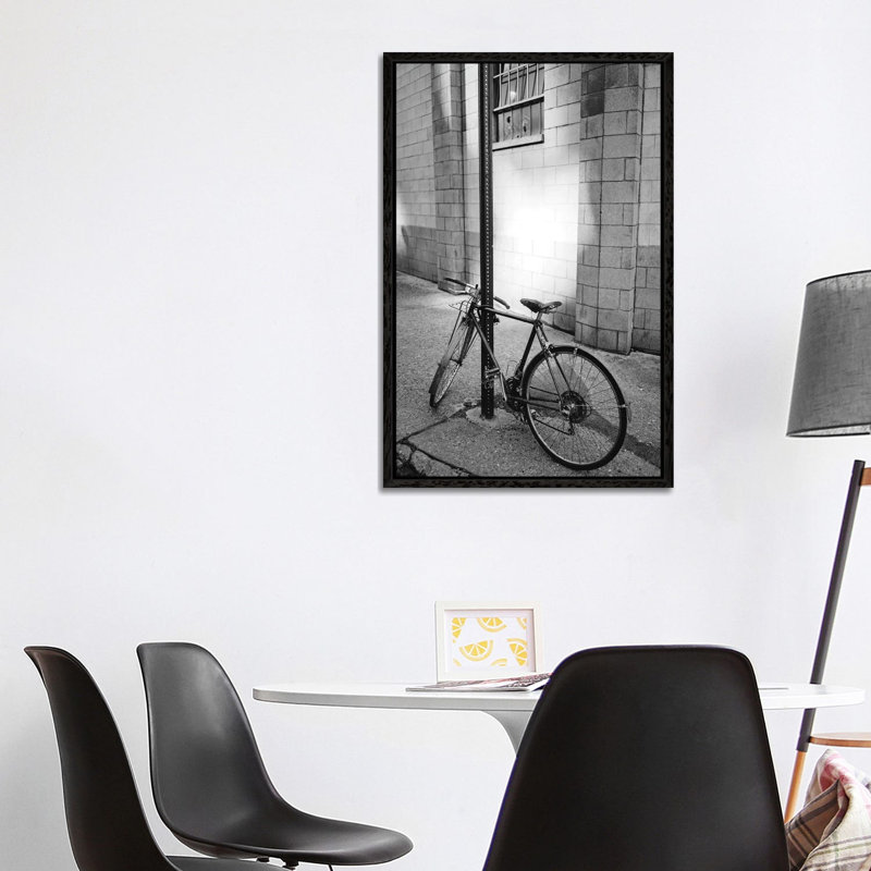 Brooklyn Bike by Bethany Young - Print on Canvas, 101.6cm H x 66.04cm W x 3.81cm D, Black Framed