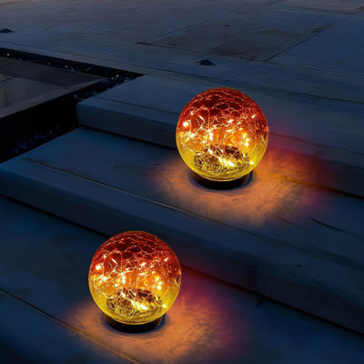 Intars Black Solar Powered Integrated LED Metal Pathway Light