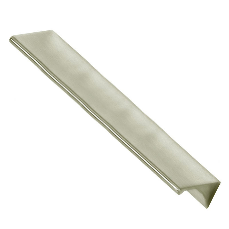 Poignée à rebords, Nickel satiné, 8"