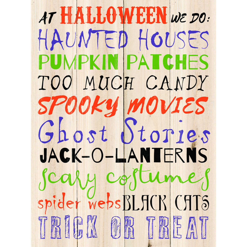 Halloween Halloween - impression sur toile tendue, H 24 po x l 18 po