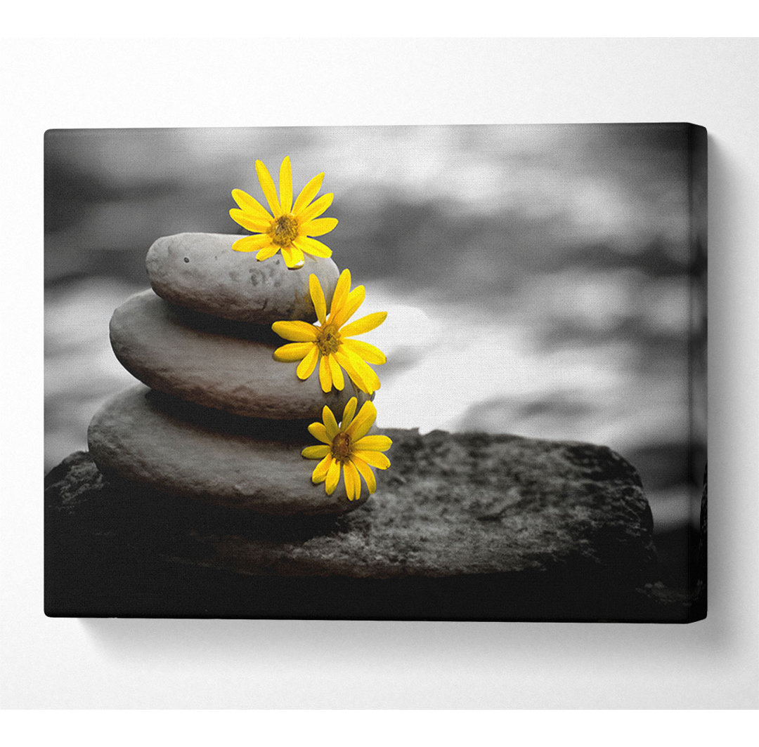 Zen Flowered Stones - Druck