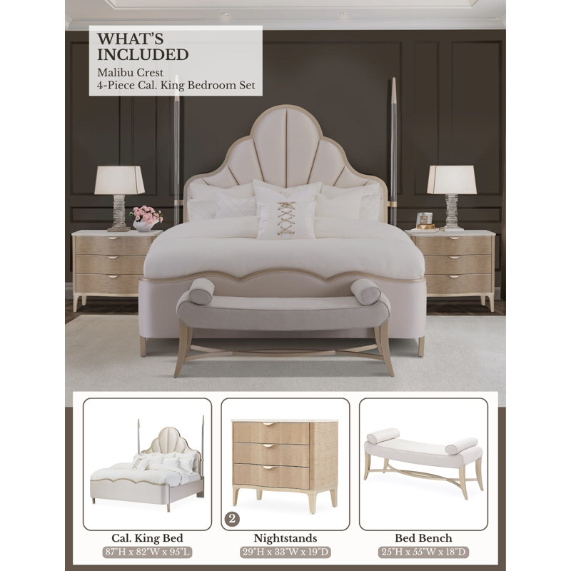 Malibu Crest 4 - Piece Bedroom Set, California King