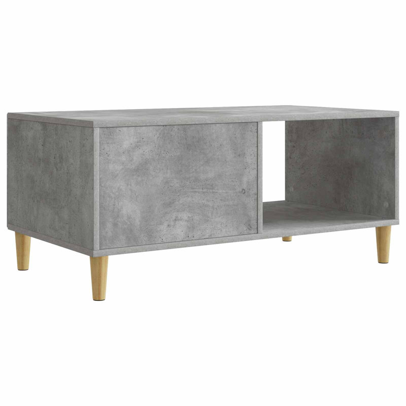 Coffee Table with Storage, 40cm H x 90cm L x 50cm W, Concrete Grey