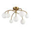 Plafonnier Maysonet 27 po en or brossé avec verre opale-1998372041