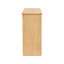 Console cannelée 55 po, tiroirs semi-circulaires à bande verticale, plateau en bois massif