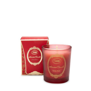 Candle Glass Green Rose 60gr