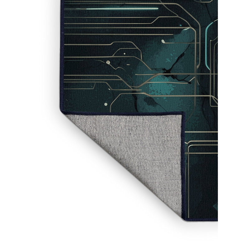 Orbit Fracture Rug, Square 4'