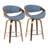 Archaimbaud Swivel Upholstered Counter Stool-23039384-23039386