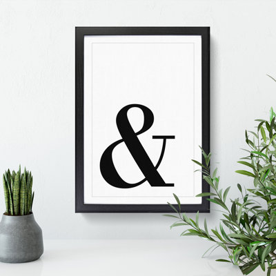 And - Picture Frame Typography