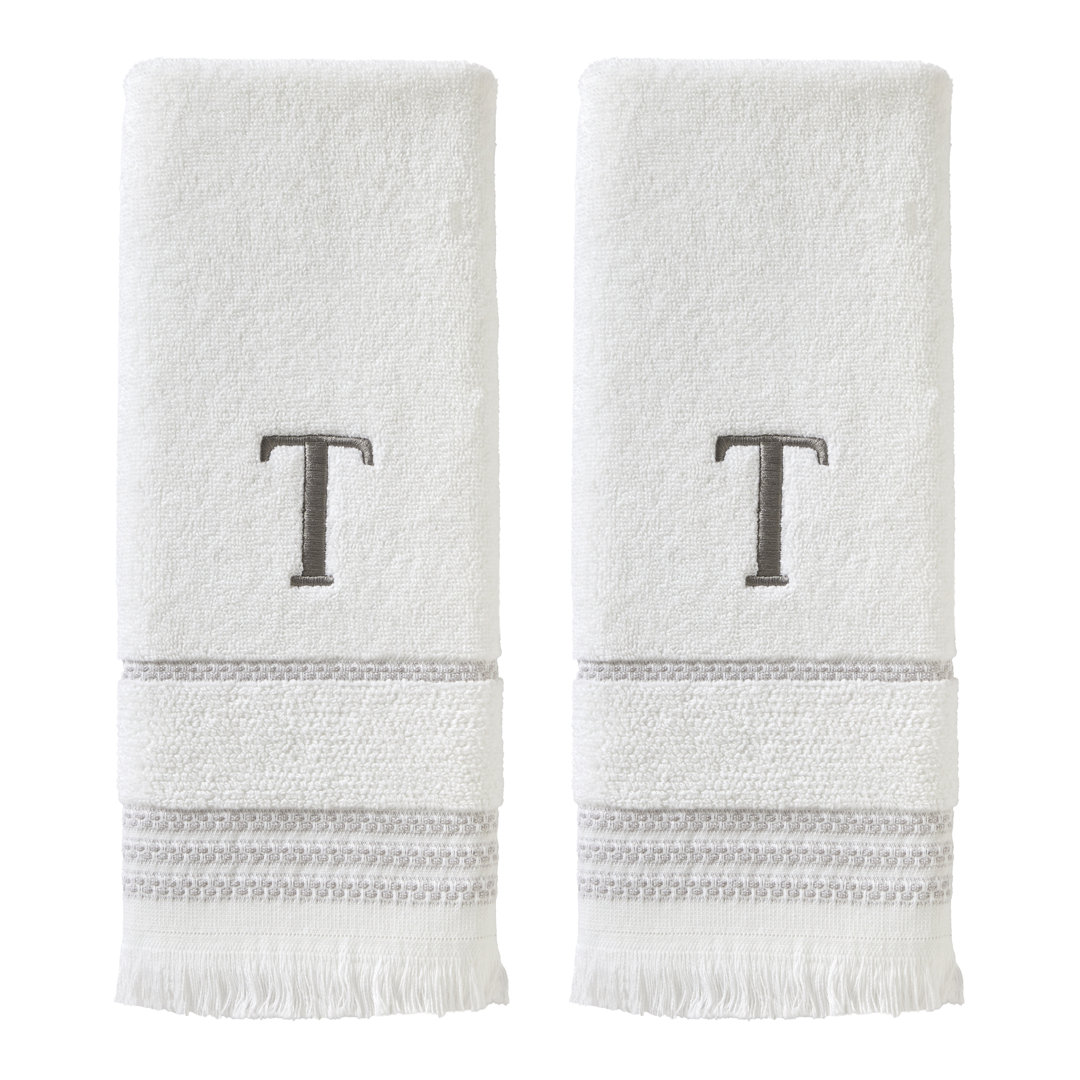Gracie 100% Cotton Hand Towels (Set of 2) Gracie Oaks 