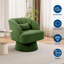 Fauteuil demi-tonneau élégant pivotant en velours côtelé avec fauteuil à rayures-316953583-316953593-316953582