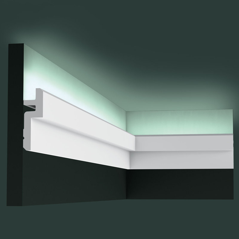 ORAC DECOR 1-1/4 in. x 3-3/4 in. x 78-3/4 in. Primed White Plain Polyurethane Crown Moulding