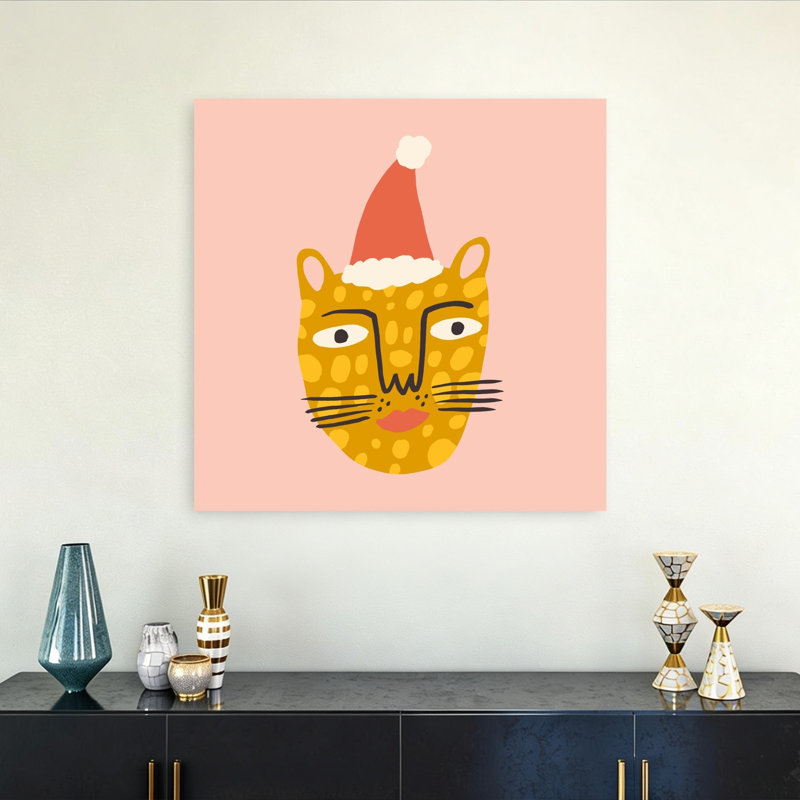 Happychristmasno33, impression d'art mural contemporain, 32" H x 32" W