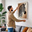 Zebra in Profile Minimalist - Wrapped Canvas-1974208835-1974208857