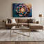 «Cats Raas», art mural sur toile grise-1962984944