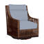 Outdoor Peninsula Gliding Wicker/Rattan Chair with Cushions-301211511-301233518-371135329