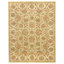 Hand Knotted Wool Area Rug in Light Green And Ivory
