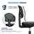 Desk and Chair Set: 49 Inch L-Shaped Computer Desk and Height Adjustable Mesh Chair-1316091847