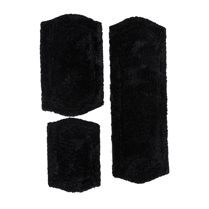 Florac Non-Slip Bath Rug, Black