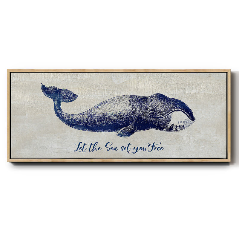 Let The Sea Set You Free- Framed Canvas