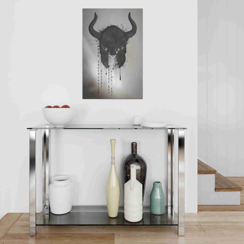 «Northmen» par Nicklas Gustafsson, sur aluminium brossé, H 24 po x l 16 po