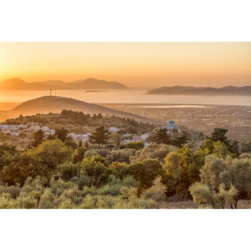 Sunset In Kos, Greece by Banauke - Wrapped Canvas Print, 30cm H x 46cm W