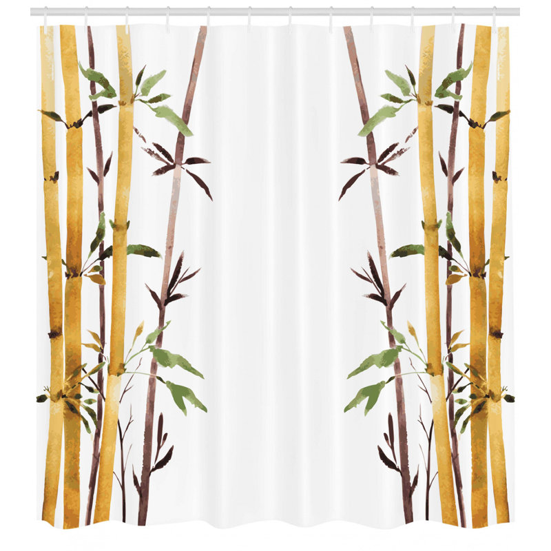 Shower Curtain with Hooks Included, 75" H x 69" W