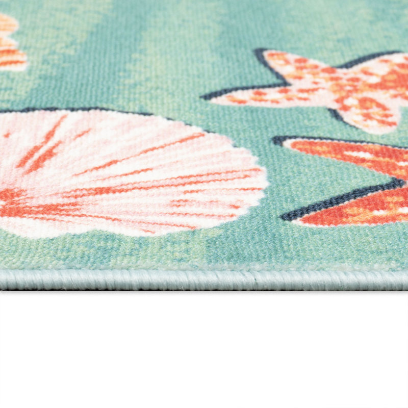 Ayni Shellebration Indoor Mat, Rectangle 2 pi 4 po x 3 pi 11 po
