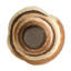 Textile Porcelain Bowl, Brown