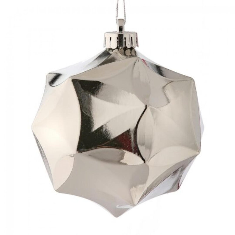 Ensemble de 3 ornements géométriques, Argent