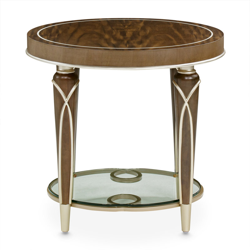 Villa Cherie End Table - Hazelnut