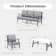 Asfand 5-7- Person Patio Conversation Set with Optional Ottoman