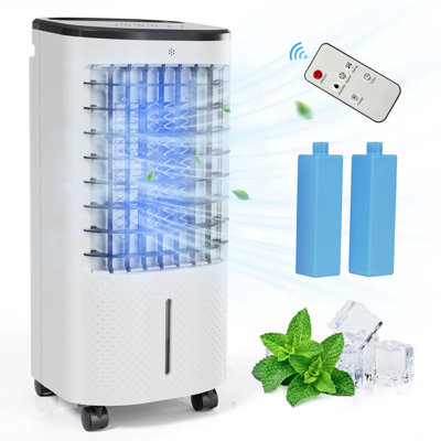 Refroidisseur d'air à évaporation portable 3-en-1 avec télécommande Fenbeli
