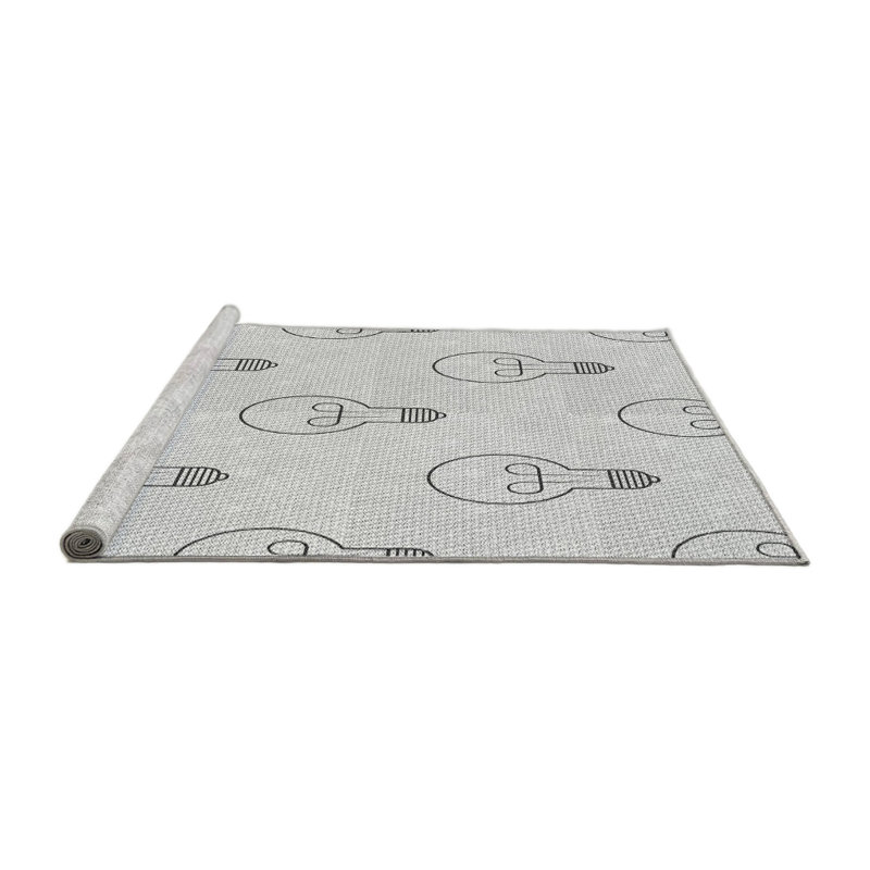 Geometric Indoor Rug, Square 4'