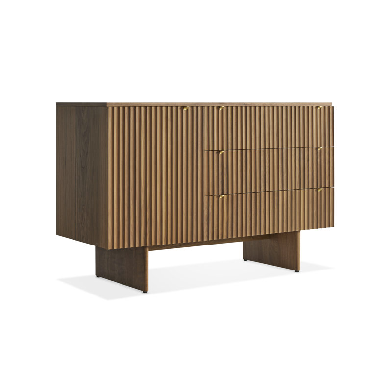 Murmur 54'' W Solid Wood Credenza, Walnut