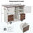 54" Farmhouse Kitchen Island With Drop Leaf, Power Outlet, Kitchen Storage Cart With 2 Doors, 2 Drawers, Rolling Kitchen Island On 4 Large Wheels With Spice Rack For Kitchen, Dining Room, White-985471534