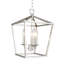 Luminaire suspendu de style lanterne médiévale à 3 lumières en noir / or / argent-1686968409-1686968410