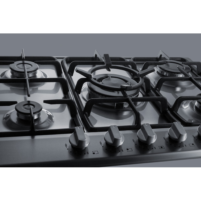 Summit Appliance 24" Gas 5 Burner Cooktop, Stainless Steel