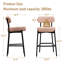 Tabourets de comptoir rembourrés avec structure en métal Treymane H 34,3 po (ensemble de 3)-1587359587