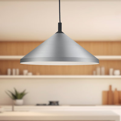 Luminaire suspendu conique à 1 lumière
